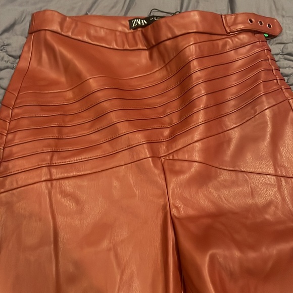 Zara red High Rise Leggings - Picture 2 of 5